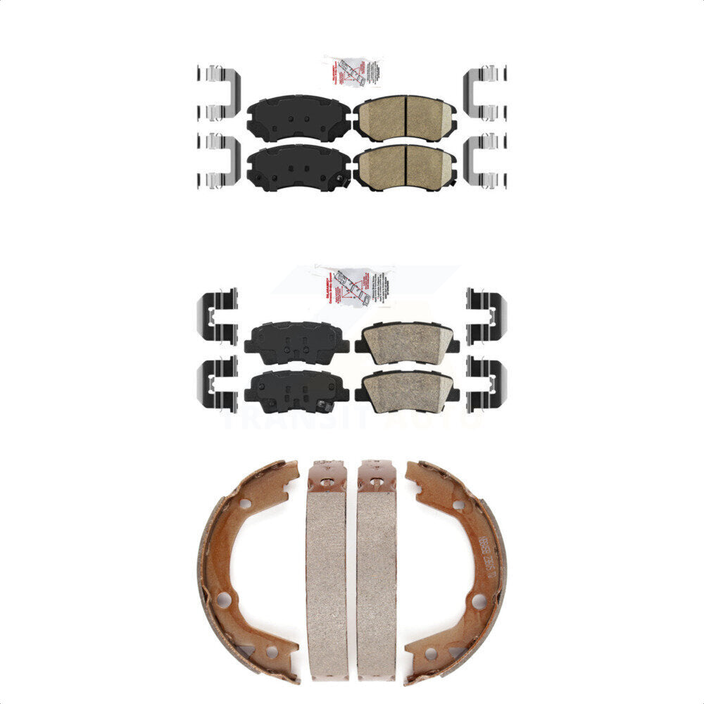 Ceramic Disc Brake Pads Front Rear Kit For Hyundai Elantra Sedan From 03 23 10