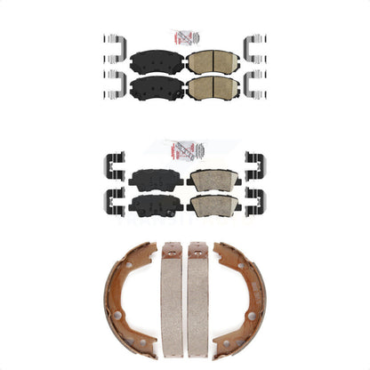 Ceramic Disc Brake Pads Front Rear Kit For Hyundai Elantra Sedan From 03 23 10