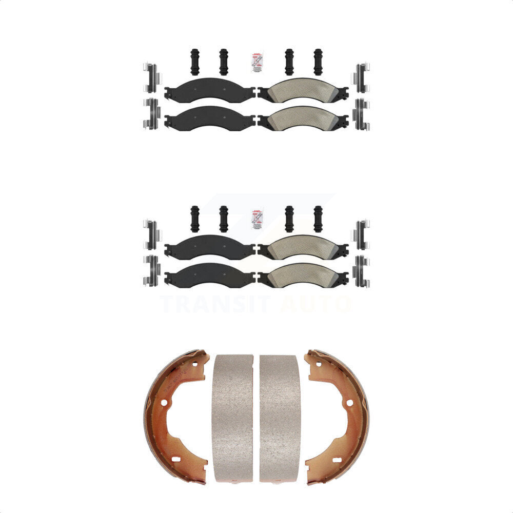 Semi-Metallic Disc Brake Pads Front Rear Kit For GMC Chevrolet C4500 Kodiak