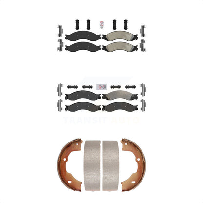 Semi-Metallic Disc Brake Pads Front Rear Kit For GMC Chevrolet C4500 Kodiak