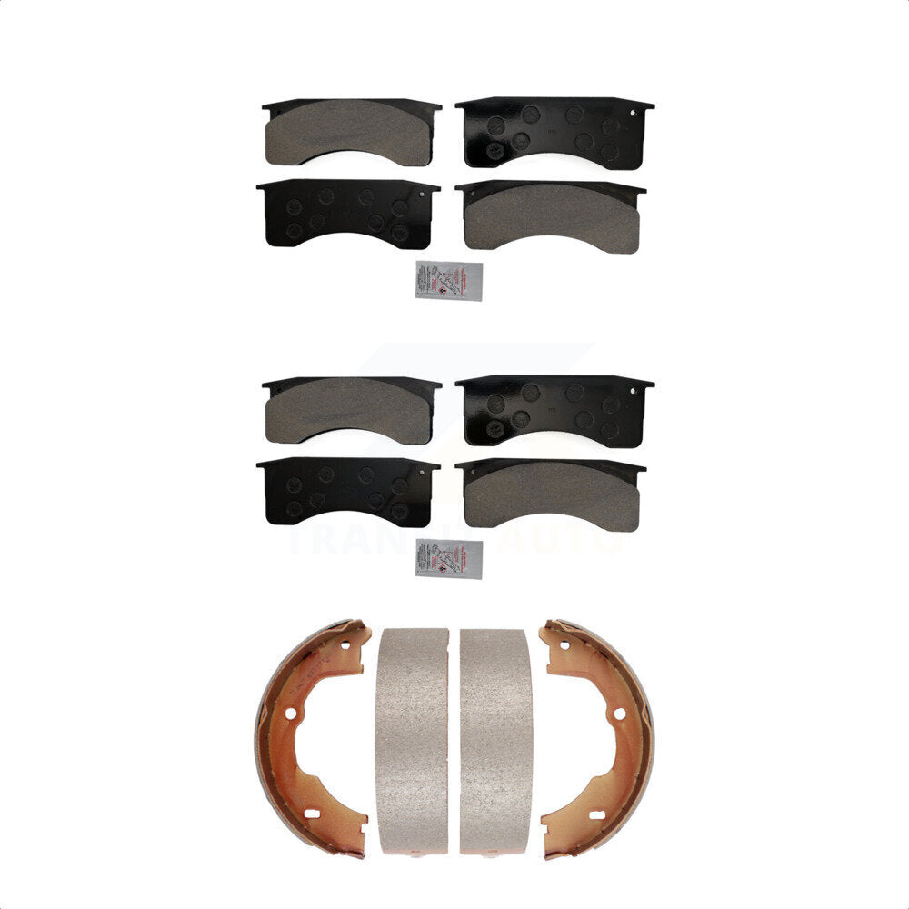 Semi-Metallic Disc Brake Pads Front Rear Kit For GMC Chevrolet C5500 Kodiak
