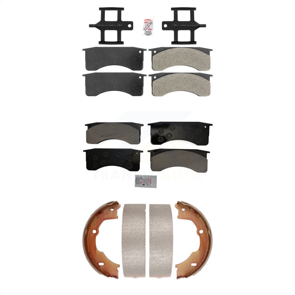 Semi-Metallic Disc Brake Pads Front Rear Kit For GMC Chevrolet C5500 Kodiak