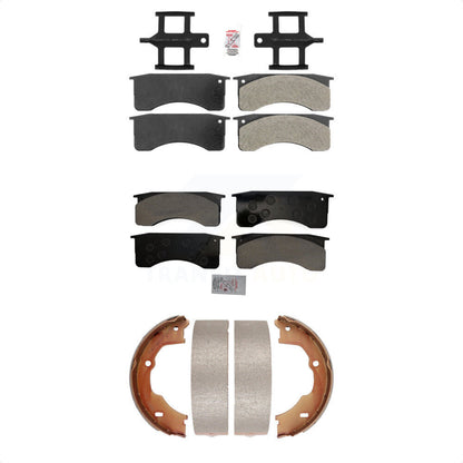 Semi-Metallic Disc Brake Pads Front Rear Kit For GMC Chevrolet C5500 Kodiak