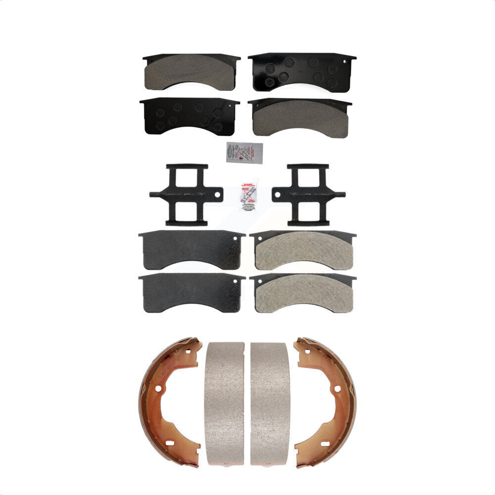 Semi-Metallic Disc Brake Pads Front Rear Kit For GMC Chevrolet C5500 Kodiak