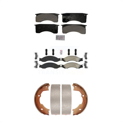 Semi-Metallic Disc Brake Pads Front Rear Kit For 2009 GMC Chevrolet C4500 Kodiak