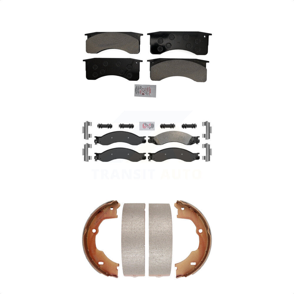 Semi-Metallic Disc Brake Pads Front Rear Kit For 2009 GMC Chevrolet C4500 Kodiak