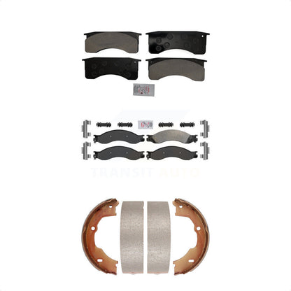 Semi-Metallic Disc Brake Pads Front Rear Kit For 2009 GMC Chevrolet C4500 Kodiak