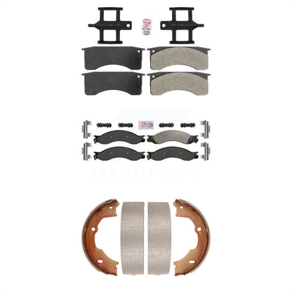 Semi-Metallic Disc Brake Pads Front Rear Kit For 2009 GMC Chevrolet C4500 Kodiak