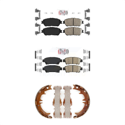 Ceramic Disc Brake Pads Front Rear Kit For 2004-2010 Toyota Sienna