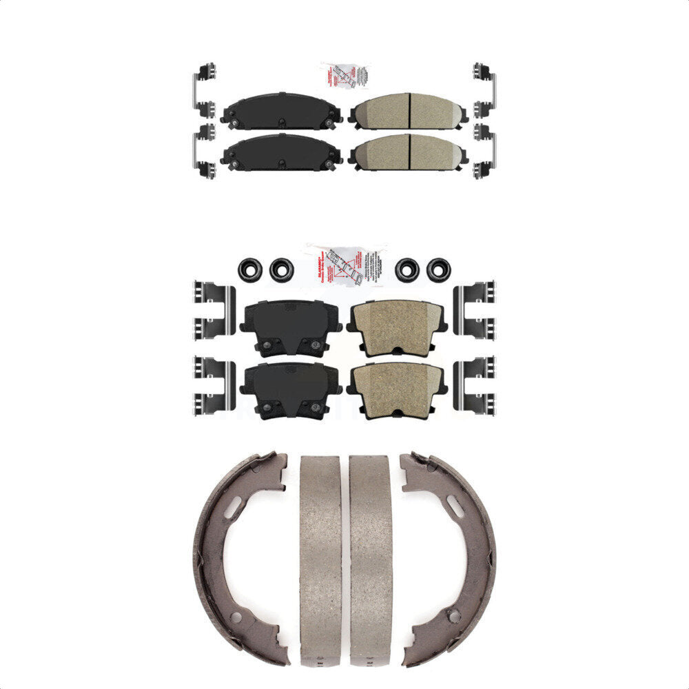 Ceramic Disc Brake Pads Front Rear Kit For Dodge Chrysler 300 Charger Challenger