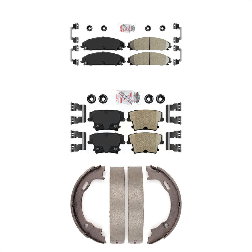Ceramic Disc Brake Pads Front Rear Kit For Dodge Chrysler 300 Charger Challenger