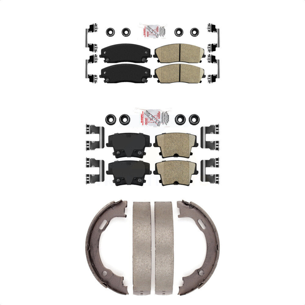 Ceramic Disc Brake Pads Front Rear Kit For Dodge Chrysler 300 Charger Challenger