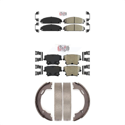 Ceramic Disc Brake Pads Front Rear Kit For Dodge Chrysler 300 Charger Challenger