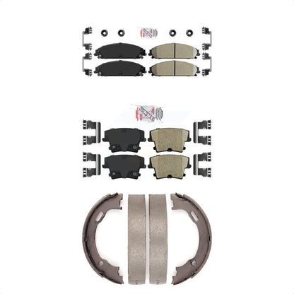 Ceramic Disc Brake Pads Front Rear Kit For Dodge Chrysler 300 Charger Challenger