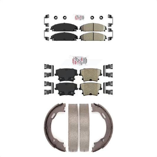 Ceramic Disc Brake Pads Front Rear Kit For Dodge Chrysler 300 Charger Challenger