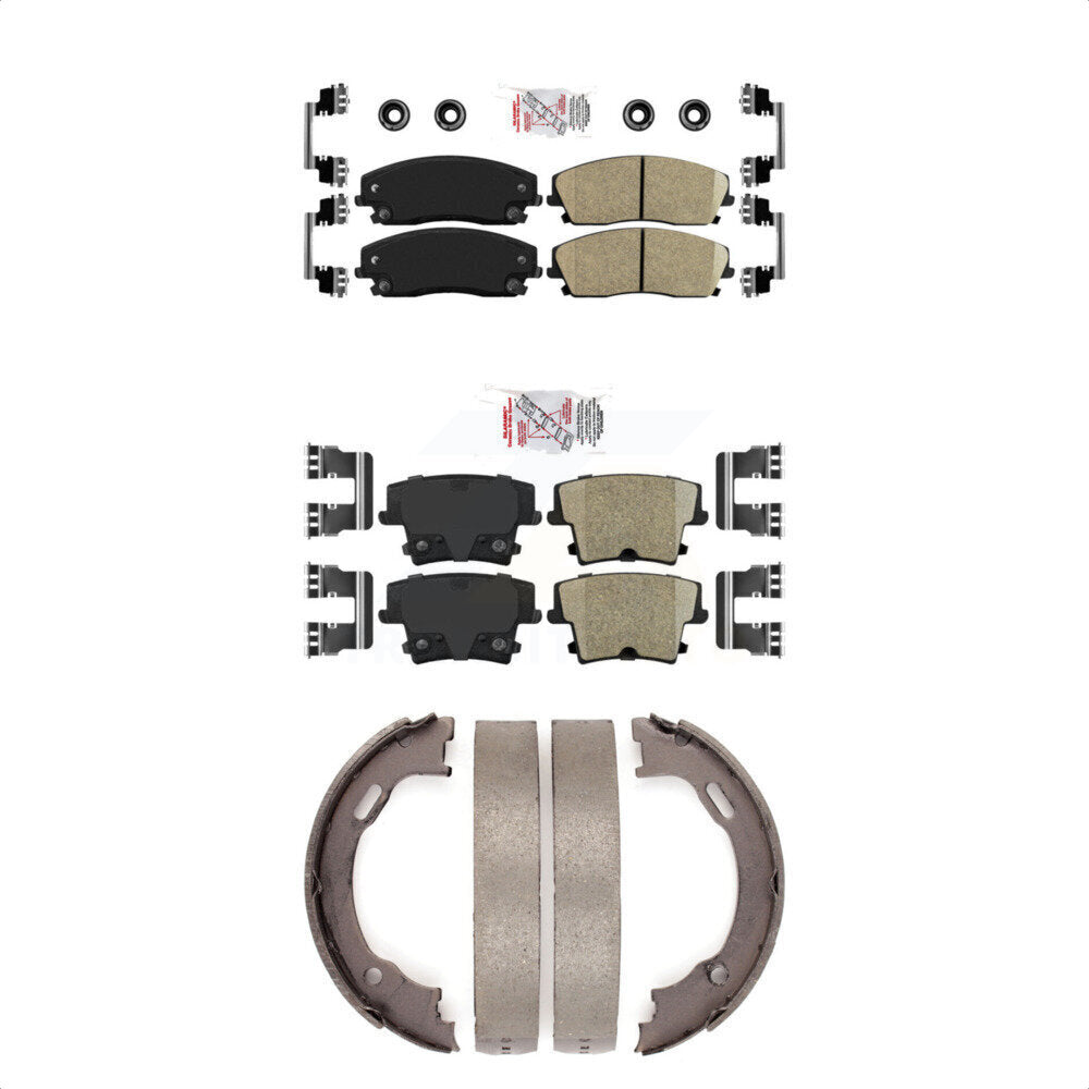 Ceramic Disc Brake Pads Front Rear Kit For Dodge Chrysler 300 Charger Challenger