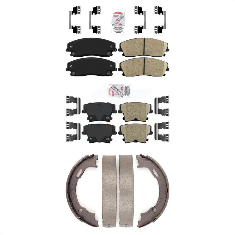 Ceramic Disc Brake Pads Front Rear Kit For Dodge Chrysler 300 Charger Challenger
