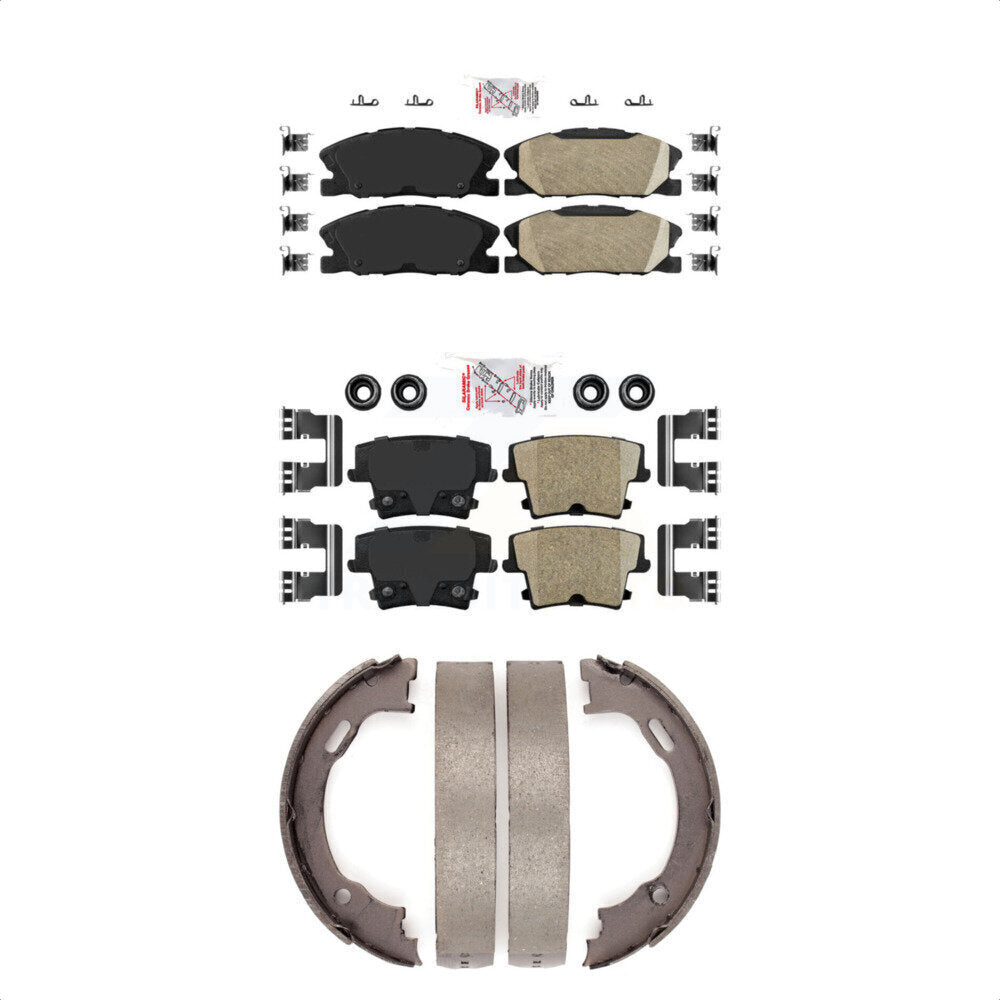 Ceramic Disc Brake Pads Front Rear Kit For Dodge Charger