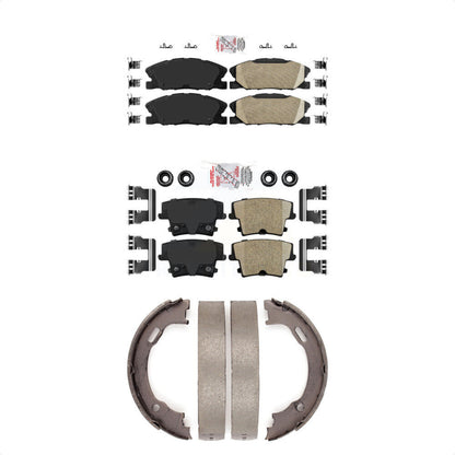 Ceramic Disc Brake Pads Front Rear Kit For Dodge Charger