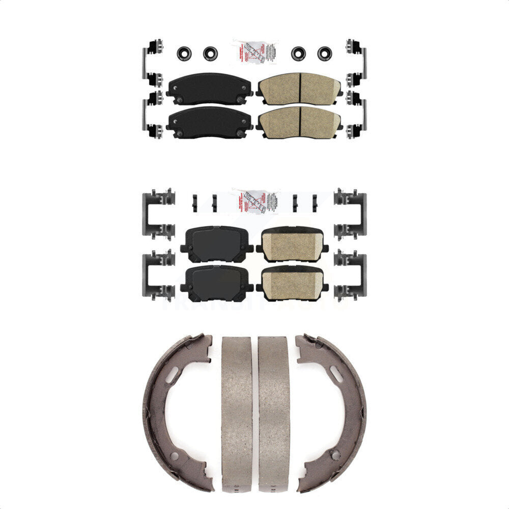 Ceramic Disc Brake Pads Front Rear Kit For Dodge Charger Pursuit with RWD 3.6L