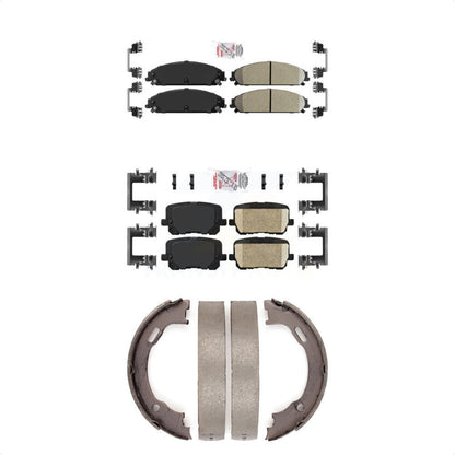 Ceramic Disc Brake Pads Front Rear Kit For Dodge Charger Pursuit with RWD 5.7L