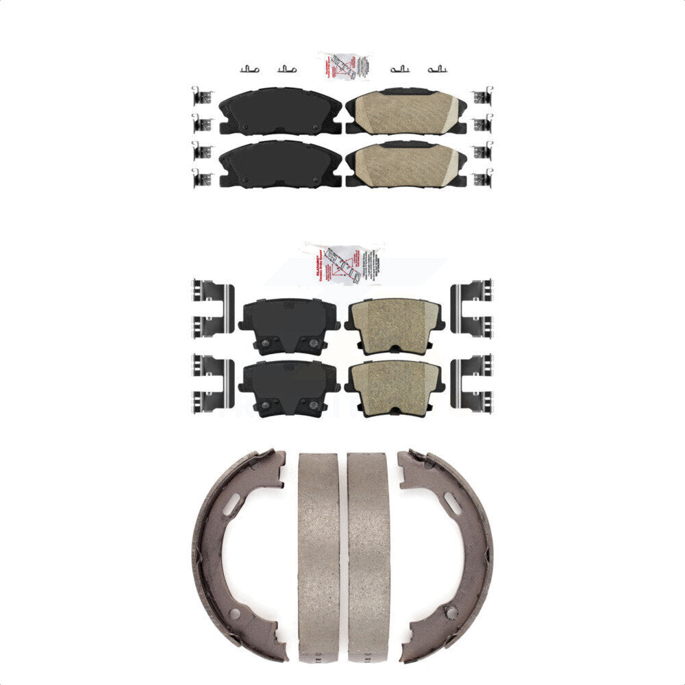 Ceramic Disc Brake Pads Front Rear Kit For Dodge Charger