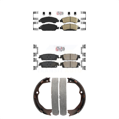 Ceramic Disc Brake Pads Front Rear Kit For GMC Chevrolet Sierra 1500 Silverado