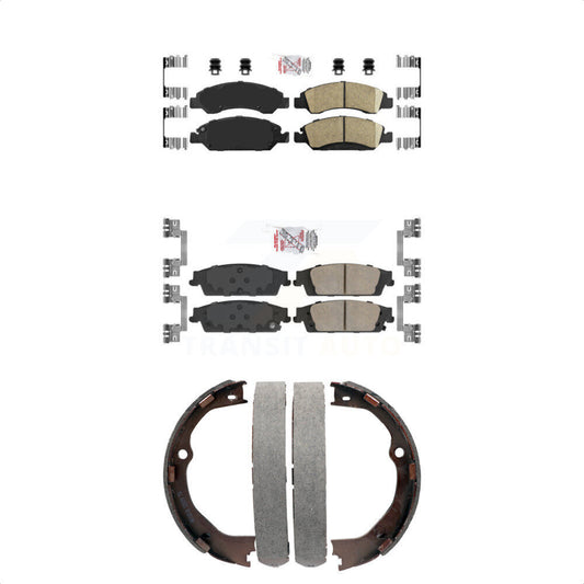 Ceramic Disc Brake Pads Front Rear Kit For GMC Chevrolet Sierra 1500 Silverado