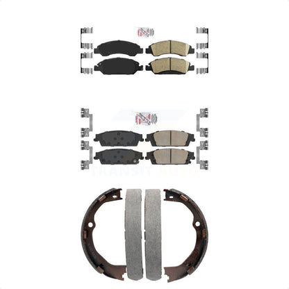 Ceramic Disc Brake Pads Front Rear Kit For GMC Chevrolet Sierra 1500 Silverado