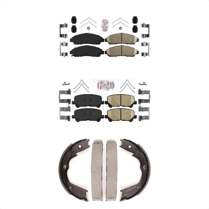 Ceramic Disc Brake Pads Front Rear Kit For Honda Pilot Acura MDX ZDX