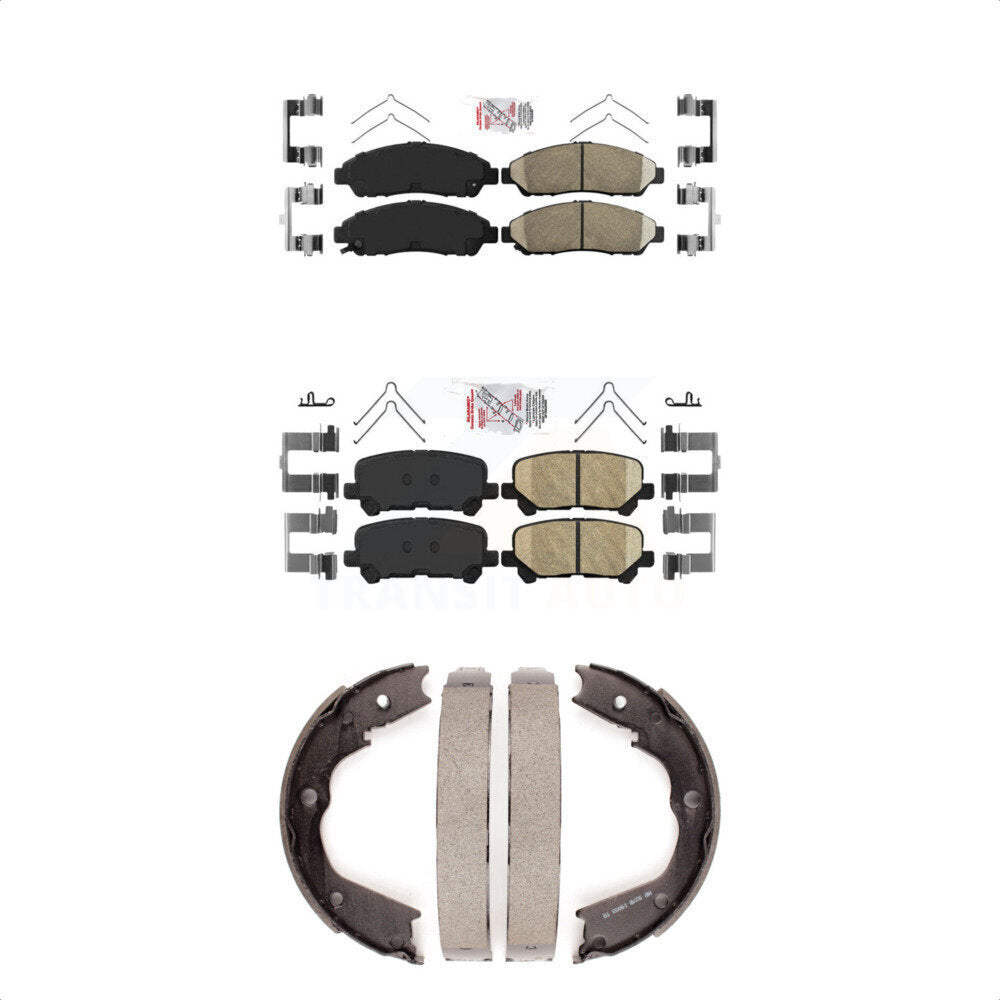 Ceramic Disc Brake Pads Front Rear Kit For Honda Pilot Acura MDX ZDX