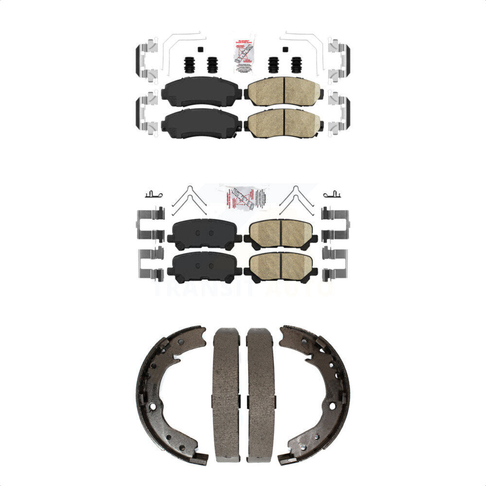 Ceramic Disc Brake Pads Front Rear Kit For 2011-2017 Honda Odyssey