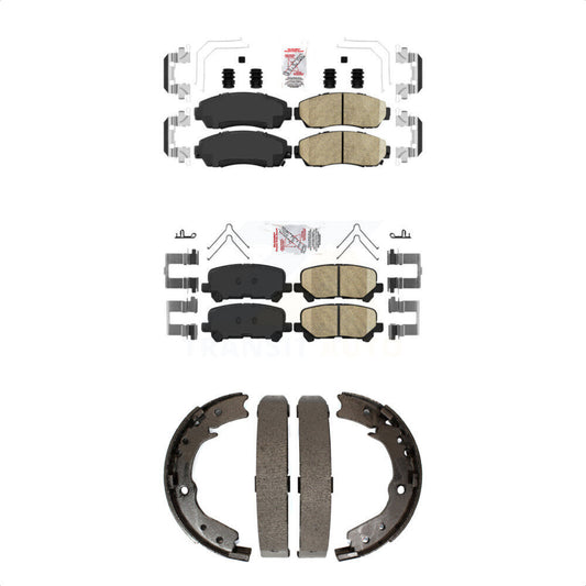 Ceramic Disc Brake Pads Front Rear Kit For 2011-2017 Honda Odyssey