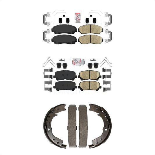 Ceramic Disc Brake Pads Front Rear Kit For 2011-2017 Honda Odyssey
