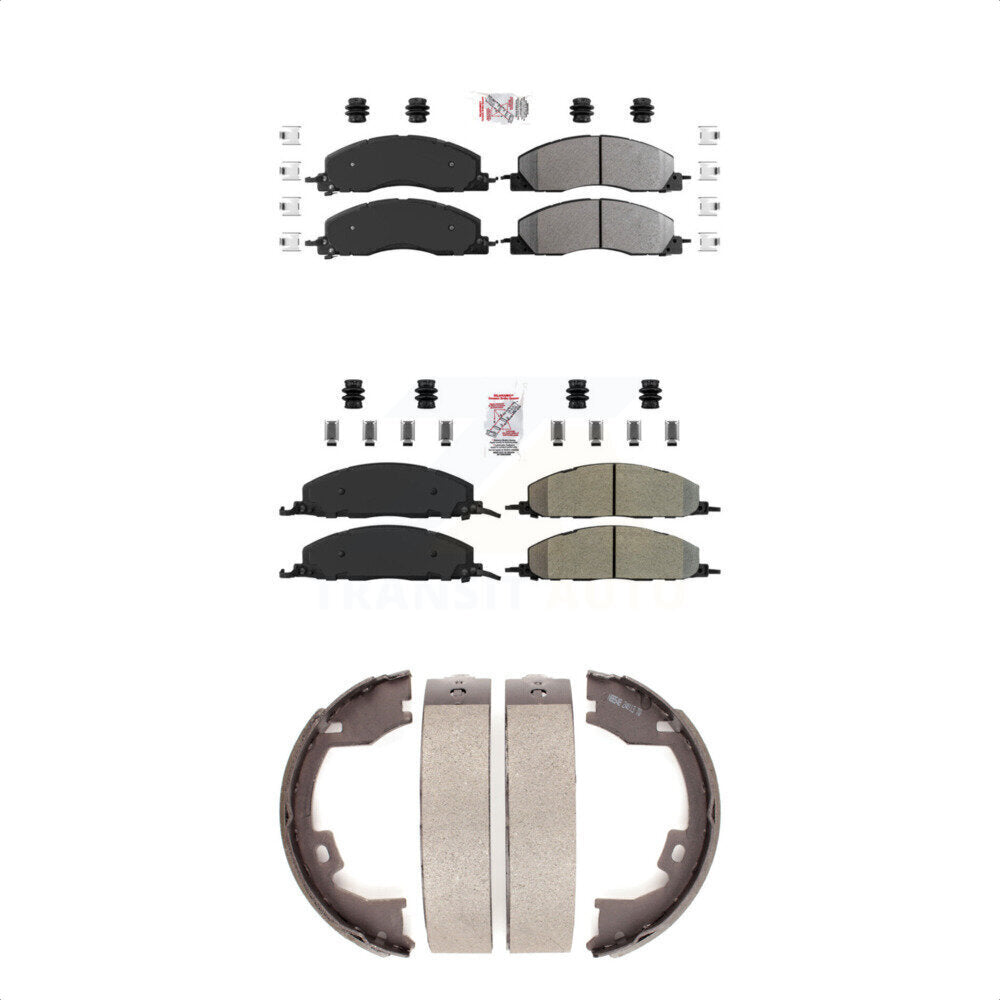 Semi-Metallic Disc Brake Pads Front Rear Kit For Ram 3500 2500 1500 Dodge