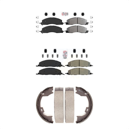 Semi-Metallic Disc Brake Pads Front Rear Kit For Ram 3500 2500 1500 Dodge