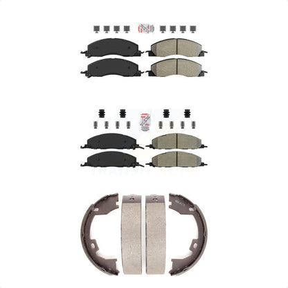 Semi-Metallic Disc Brake Pads Front Rear Kit For Ram 3500 2500 1500 Dodge