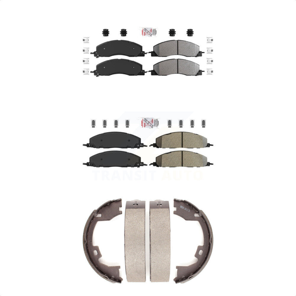 Semi-Metallic Disc Brake Pads Front Rear Kit For Ram 3500 2500 1500 Dodge