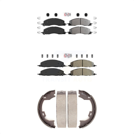 Semi-Metallic Disc Brake Pads Front Rear Kit For Ram 3500 2500 1500 Dodge