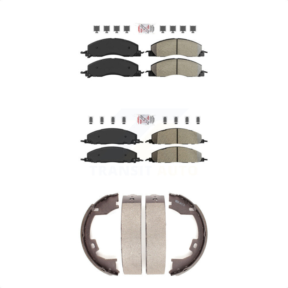 Semi-Metallic Disc Brake Pads Front Rear Kit For Ram 3500 2500 1500 Dodge