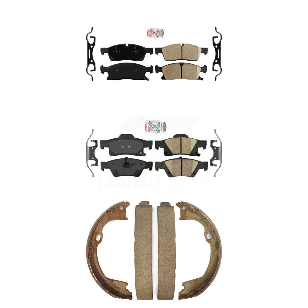 Ceramic Disc Brake Pads Front Rear Kit For Dodge Durango Jeep Grand Cherokee WK