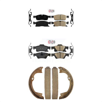 Ceramic Disc Brake Pads Front Rear Kit For Dodge Durango Jeep Grand Cherokee WK