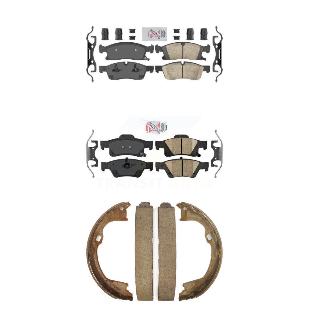 Ceramic Disc Brake Pads Front Rear Kit For Dodge Durango Jeep Grand Cherokee WK