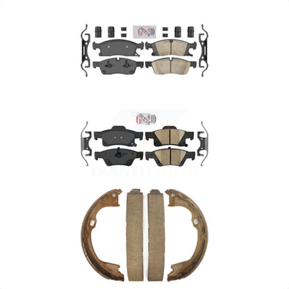 Ceramic Disc Brake Pads Front Rear Kit For Dodge Durango Jeep Grand Cherokee WK