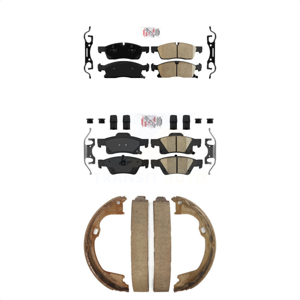 Ceramic Disc Brake Pads Front Rear Kit For Dodge Durango Jeep Grand Cherokee WK
