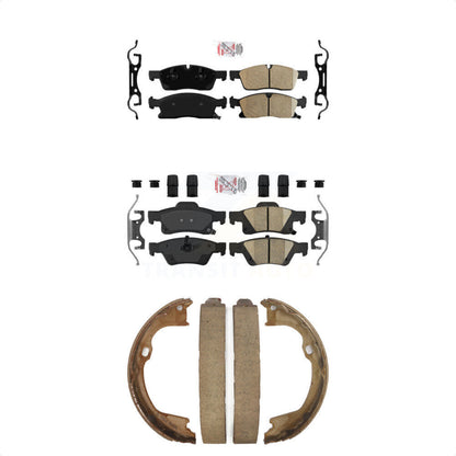Ceramic Disc Brake Pads Front Rear Kit For Dodge Durango Jeep Grand Cherokee WK