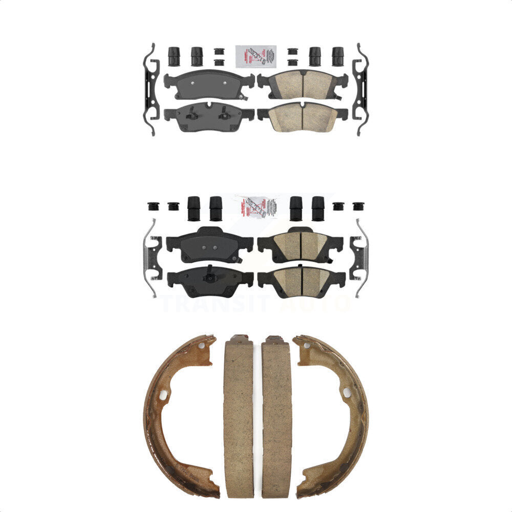 Ceramic Disc Brake Pads Front Rear Kit For Dodge Durango Jeep Grand Cherokee WK