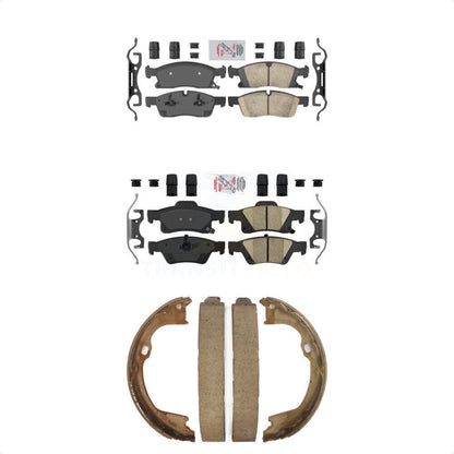 Ceramic Disc Brake Pads Front Rear Kit For Dodge Durango Jeep Grand Cherokee WK