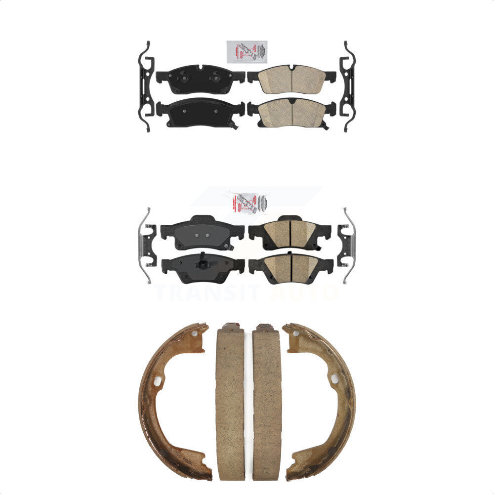 Ceramic Disc Brake Pads Front Rear Kit For Dodge Durango Jeep Grand Cherokee WK