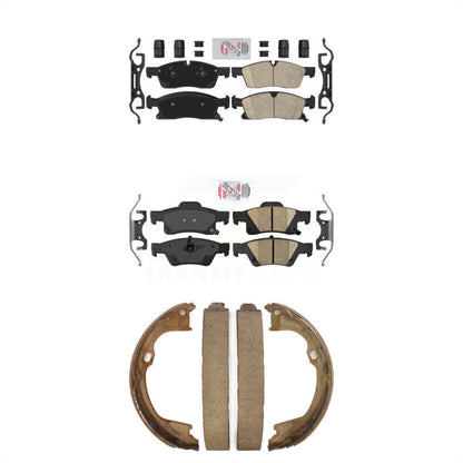 Ceramic Disc Brake Pads Front Rear Kit For Dodge Durango Jeep Grand Cherokee WK